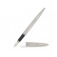 NEUF STYLO PLUME CARTIER CALLIGRAPHIE PLATINIUM + SUPPORT EN VERRE FOUNTAIN PEN