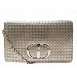 NEUF SAC A MAIN DIOR 30 MONTAIGNE CUIR MICROCANNAGE DORE BANDOULIERE BAG 2220€