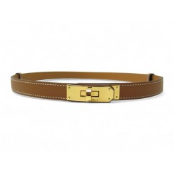 NEUF CEINTURE HERMES KELLY 18 EXTENSIBLE T 60 A 100 H069853CC37 CUIR BELT 990€