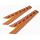 LOT 2 FOULARDS HERMES TWILLY SEQUENCE CHEVAUX EN SOIE ORANGE SILK SCARF 420€