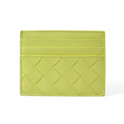 NEUF ETUI POUR CARTES DE CREDIT BOTTEGA VENETA 743209VCPQ CUIR INTRECCIATO 320€