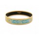 BRACELET HERMES EN EMAIL IMPRIME BICOLORE FIN T18.5 PLAQUE OR NEW ENAMEL 470€