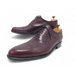 CHAUSSURES JM WESTON 446 RICHELIEU 9.5D 43.5 CUIR BORDEAUX EMBAUCHOIRSSHOES 870€