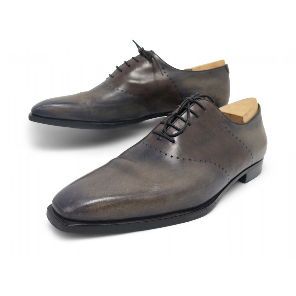 CHAUSSURES BERLUTI ONE CUT RICHELIEU 0154 9.5 43.5 CUIR PATINE EMBAUCHOIRS 2220€