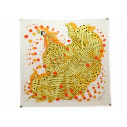 NEUF FOULARD HERMES HOLA FLAMENCA CARRE 90 D. RYBALTCHENKO SOIE SILK SCARF 530€