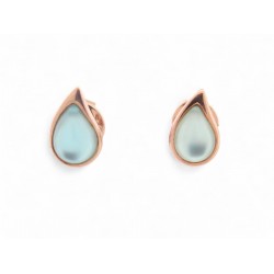 BOUCLES D'OREILLES DODO POMELLATO GOUTTES NATURE EN OR ROSE 9K EARRINGS 380€