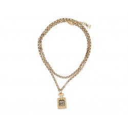 NEUF COLLIER CHANEL 2020 PENDENTIF BOUTEILLE FLACON PARFUM STRASS NECKLACE 1200€
