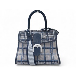 SAC A MAIN DELVAUX BRILLANT MM THE DREAMER AA0405ACQ049BLN PVC BANDOULIERE BAG