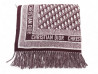 plaid christian dior oblique logo bordeaux en