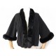 VESTE CHRISTIAN DIOR COL FOURRURE LAPIN M 38 EN LAINE & CACHEMIRE GILET CARDIGAN