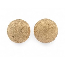 VINTAGE BOUCLES D'OREILLES CHRISTIAN DIOR GRANDES PUCES RONDES CLIPS METAL DORE VINTAGE BOUCLES D'OREILLES CHRISTIAN DIOR GRANDES PUCES RONDES CLIPS METAL DORE