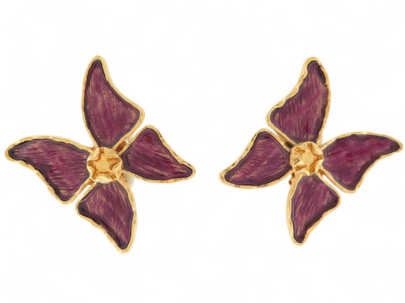  boucles d'oreilles yves saint laurent