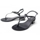 CHAUSSURES CELINE TONGS 35 SANDALES DETAILS CLOUS CUIR VERNIS NOIR SHOES 790€