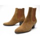 NEUF CHAUSSURES BOTTINES CELINE 773945 CAMARGUE WESTERN 35 EN DAIM BOOTS 850€