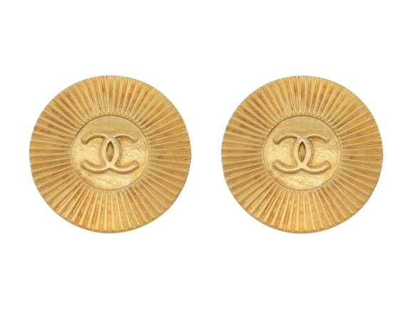  boutons de manchettes chanel 1970 logo cc