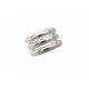 LOT DE 3 BAGUES TRIO CHANEL TAILLE 52 EN ARGENT 925 ANNEAUX 9GR SILVER RING