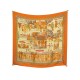 FOULARD HERMES UN SIECLE DE COURSES A DEAUVILLE DE WATRIGANT CARRE 90 SOIE 530€