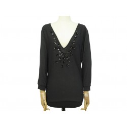 PULL CHRISTIAN DIOR COL V PLONGEANT FLEURS 0C24549XM511 L 44 LAINE SWEATER 2000€