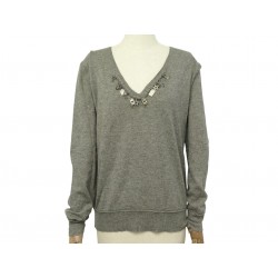 PULL CHRISTIAN DIOR BRELOQUES LOGO ETOILES 7A13055401 M 40 CACHEMIRE SWEAT 2200€