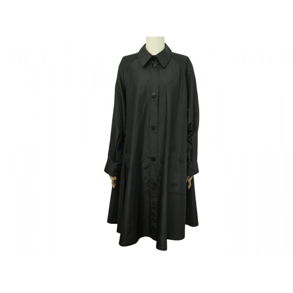 NEUF MANTEAU CELINE TRENCH LONG OVERSIZE L 42 44 IMPERMEABLE NOIR COAT 2700€