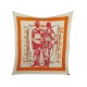 FOULARD HERMES MONSIEUR & MADAME BALI BARRE CARRE 105X98 CM EN COTON SCARF 530€