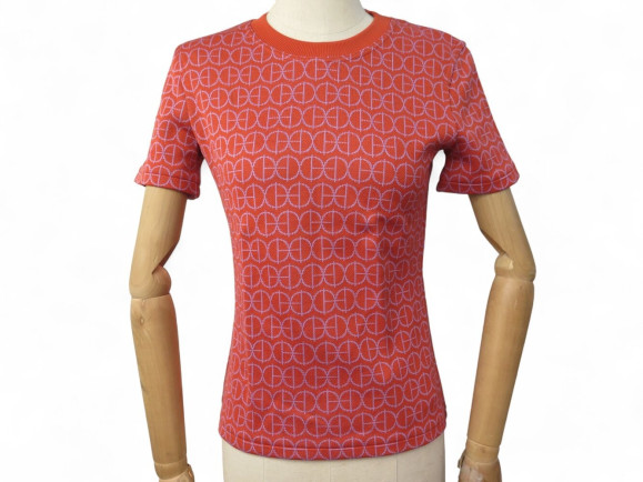 tshirt hermes h rond micro jersey jacquard 36 s