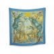 VINTAGE FOULARD HERMES CHASSE AU BOIS CARL DE PARCEVAUX CARRE 90 SOIE SCARF 530€