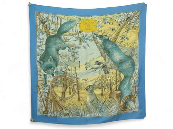 foulard hermes chasse au bois carl de