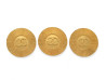 lot 3 boutons de chemise veste chanel logo cc