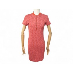 NEUF ROBE HERMES H ROND 38 M MICRO ZIPPEE EN JERSEY JACQUARD ORANGE DRESS 1200€ NEUF ROBE HERMES H ROND 38 M MICRO ZIPPEE EN JERSEY JACQUARD ORANGE DRESS 1200€