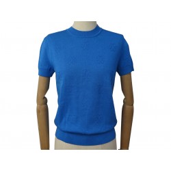 NEUF PULL HERMES MANCHES COURTES 36 S MAILLE SOIE & COTON BLEU ACAPULCO TOP 990€ NEUF PULL HERMES MANCHES COURTES 36 S MAILLE SOIE & COTON BLEU ACAPULCO TOP 990€