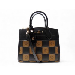 SAC A MAIN LOUIS VUITTON CITY STEAMER PM M53252 CUIR MONOGRAM REVERSE BAG 3000€ SAC A MAIN LOUIS VUITTON CITY STEAMER PM M53252 CUIR MONOGRAM REVERSE BAG 3000€