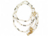 collier chanel sautoir perles logo cc