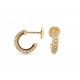 BOUCLES D'OREILLES CREOLES CARTIER ETINCELLE OR JAUNE 18K PAVEES EARRINGS 11000€