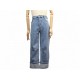 NEUF PANTALON JEAN LOEWE DROIT TAILLE MI HAUTE DENIM L 46 BLUE JEANS PANTS 750€