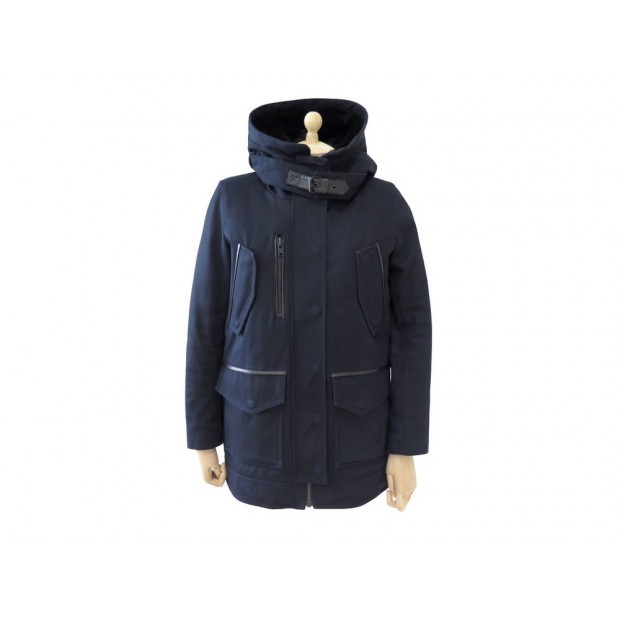 NEUF MANTEAU THE KOOPLES PARKA TAILLE 1 36 38 FEMME DOUBLURE FOURRURE 550 