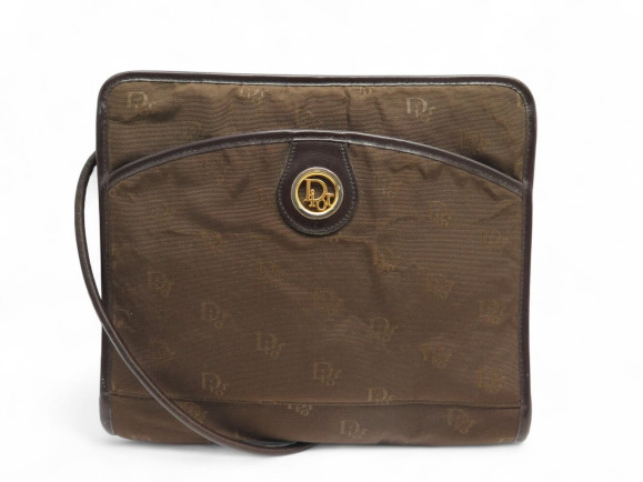 sac a main christian dior besace zippee toile