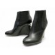 NEUF CHAUSSURES BOTTINES CHANEL PERLE LOGO CC G30737 36.5 CUIR ANKLE BOOTS 1700€