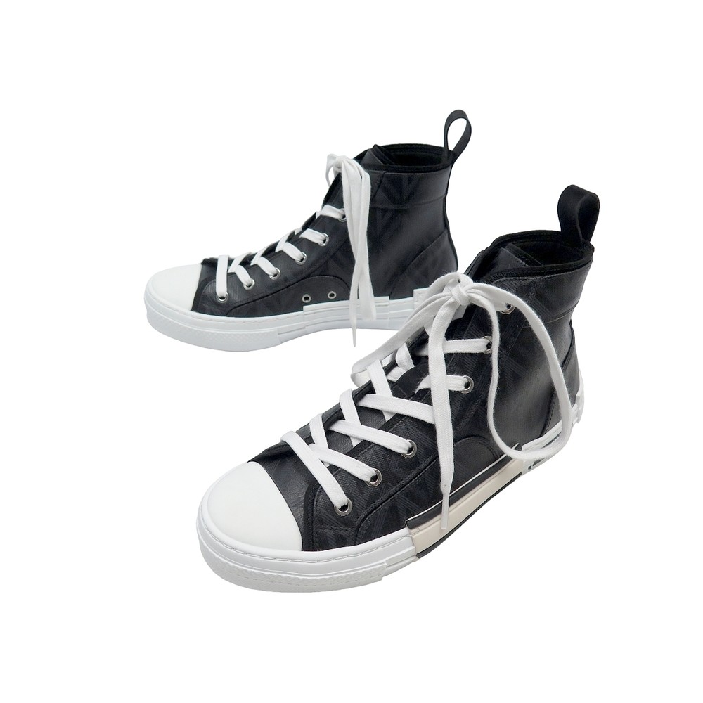 NEUF CHAUSSURES CHRISTIAN DIOR BASKETS B23 39 TOILE CD DIAMONDS SNEAKERS 990€