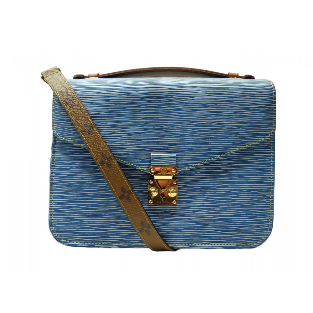 SAC A MAIN LOUIS VUITTON METIS CUIR EPI BLEU TOILE MONOGRAM REVERSE BAG 2250€