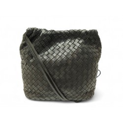 SAC A MAIN BOTTEGA VENETA BULB CUIR INTRECCIATO MARRON BANDOULIERE HANDBAG 980€