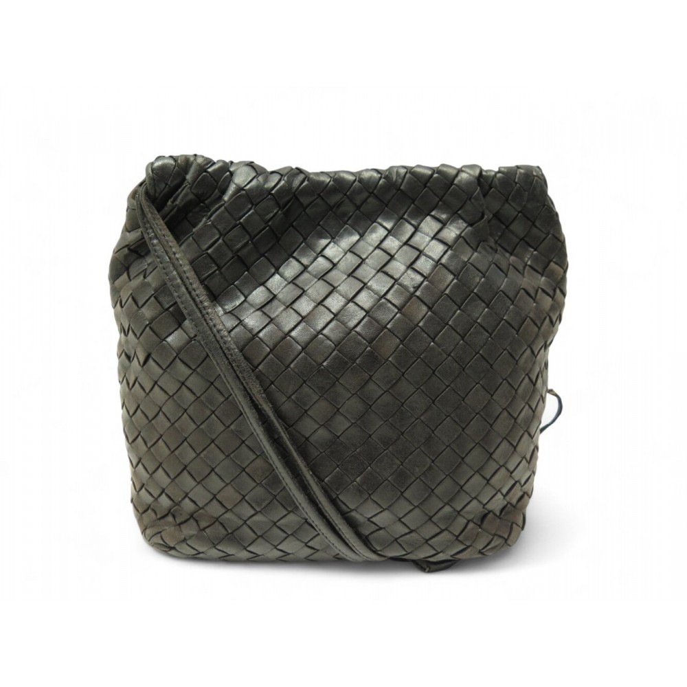 SAC A MAIN BOTTEGA VENETA BULB CUIR INTRECCIATO MARRON BANDOULIERE HANDBAG 980€