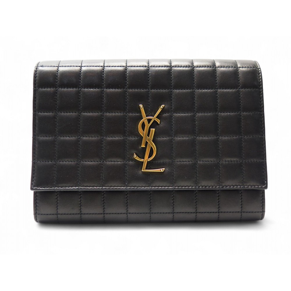 NEUF SAC POCHETTE SAINT LAURENT CASSANDRE 759879 CUIR MATELASSE FLAP POUCH 800€