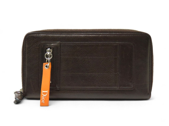 portefeuille christian dior remove before flight cuir