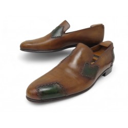 CHAUSSURES BERLUTI MOCASSINS RAPIECE REPRISE SCRITTO 8.5 42.5 EMBAUCHOIRS 2370€