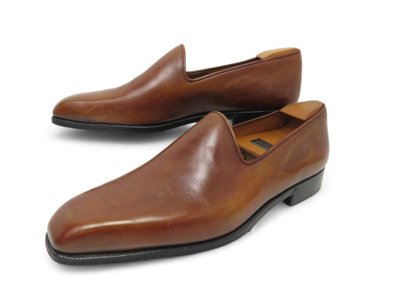 chaussures berluti mocassins one cut 8.5 42.5 marron