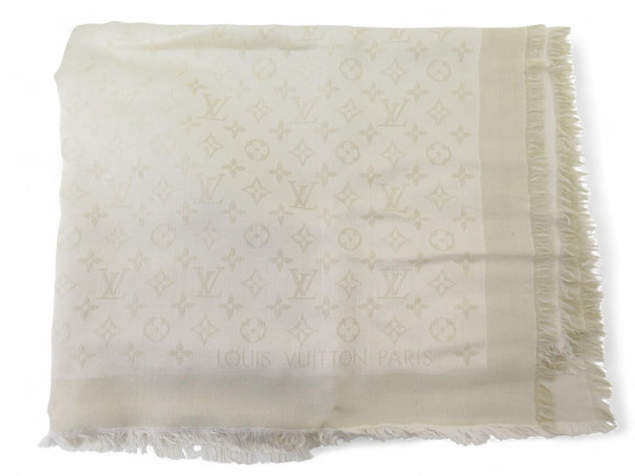 echarpe louis vuitton chale monogram shine m74026 soie