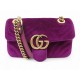 SAC A MAIN GUCCI MARMONT PM 446744 EN VELOURS VIOLET BANDOULIERE HAND BAG 1900€