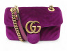 sac a main gucci marmont pm 446744 en velours violet
