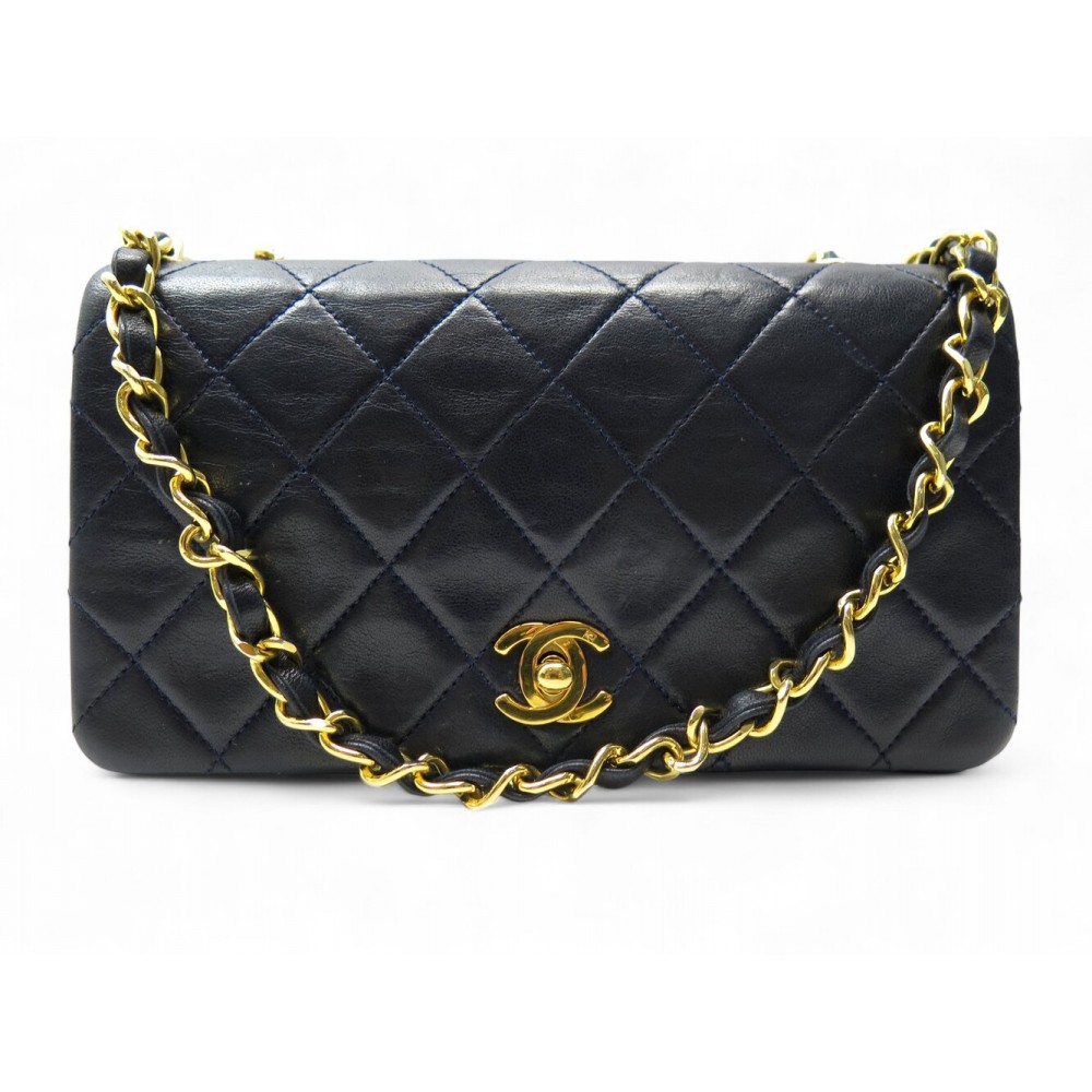 VINTAGE SAC A MAIN CHANEL MINI TIMELESS CUIR MATELASSE BANDOULIERE BAG 4800€